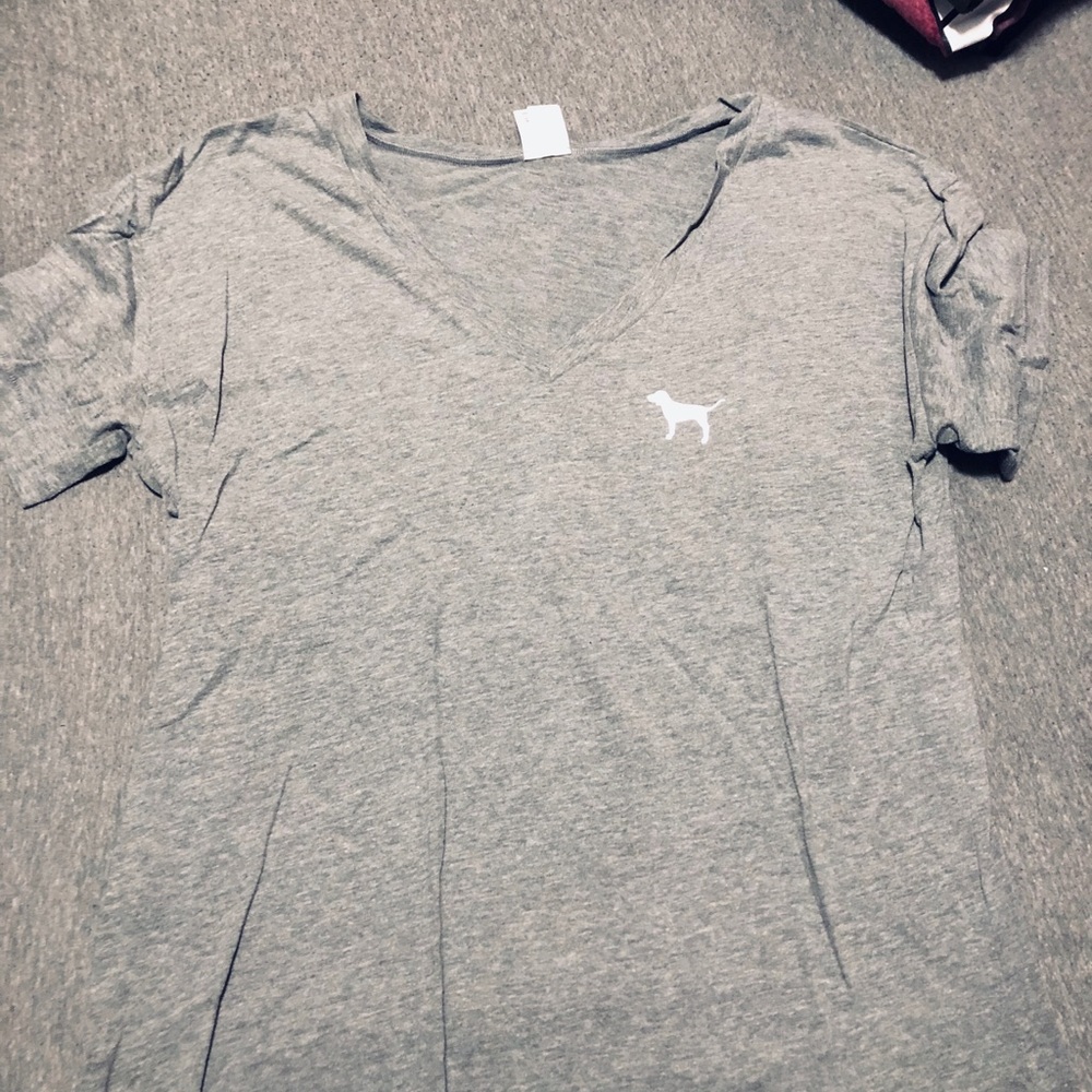VS Pink Leggings Camo Back Logo Tee